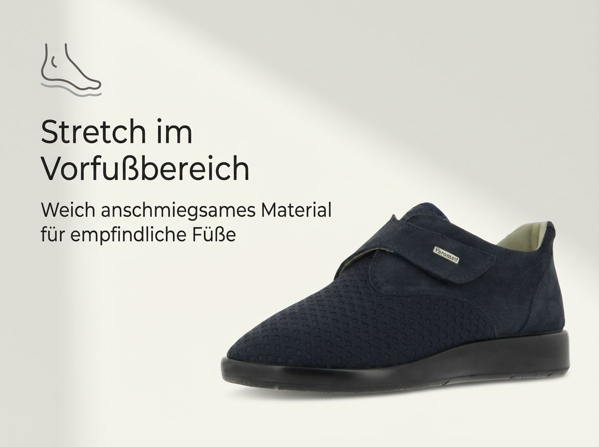 Teneriffa Stretchschuh mit weichem Stretchmaterial im Vorfußbereich