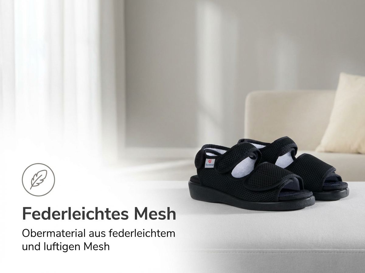 Genf Klettsandale aus leichtem Mesh-Material