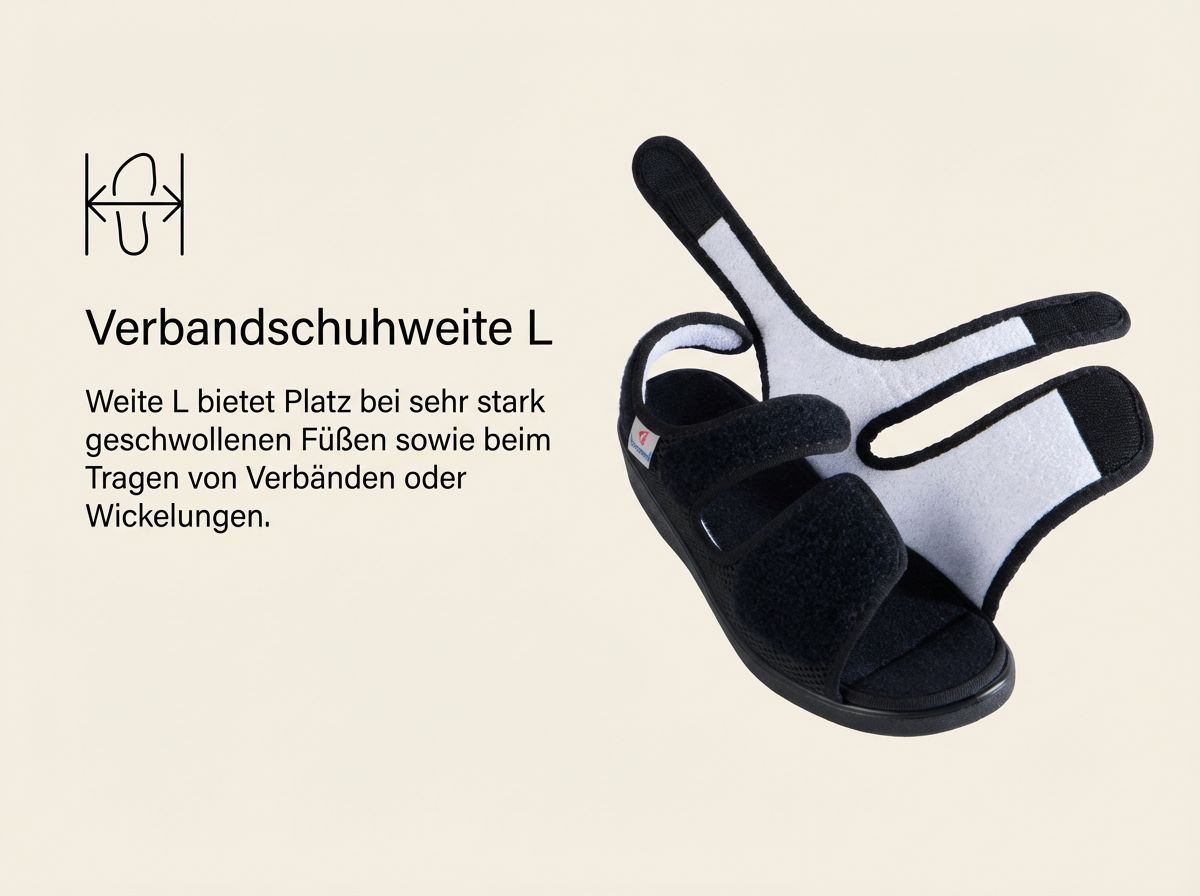 Genf Klettsandale mit weit zu öffnenden Klettlaschen in Weite L