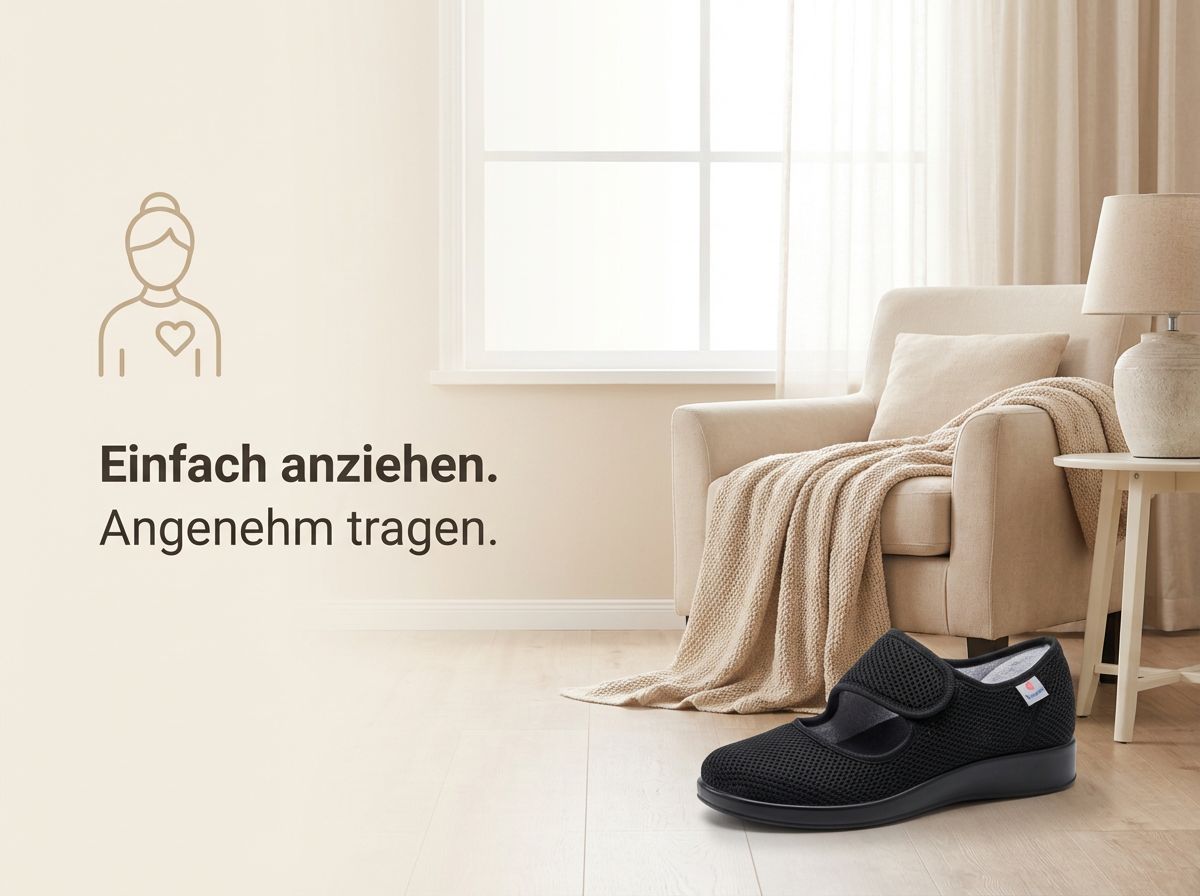 Göteborg XXL Verbandschuh als geschlossene Variante mit Klettverschluss und geschlossenem Obermaterial