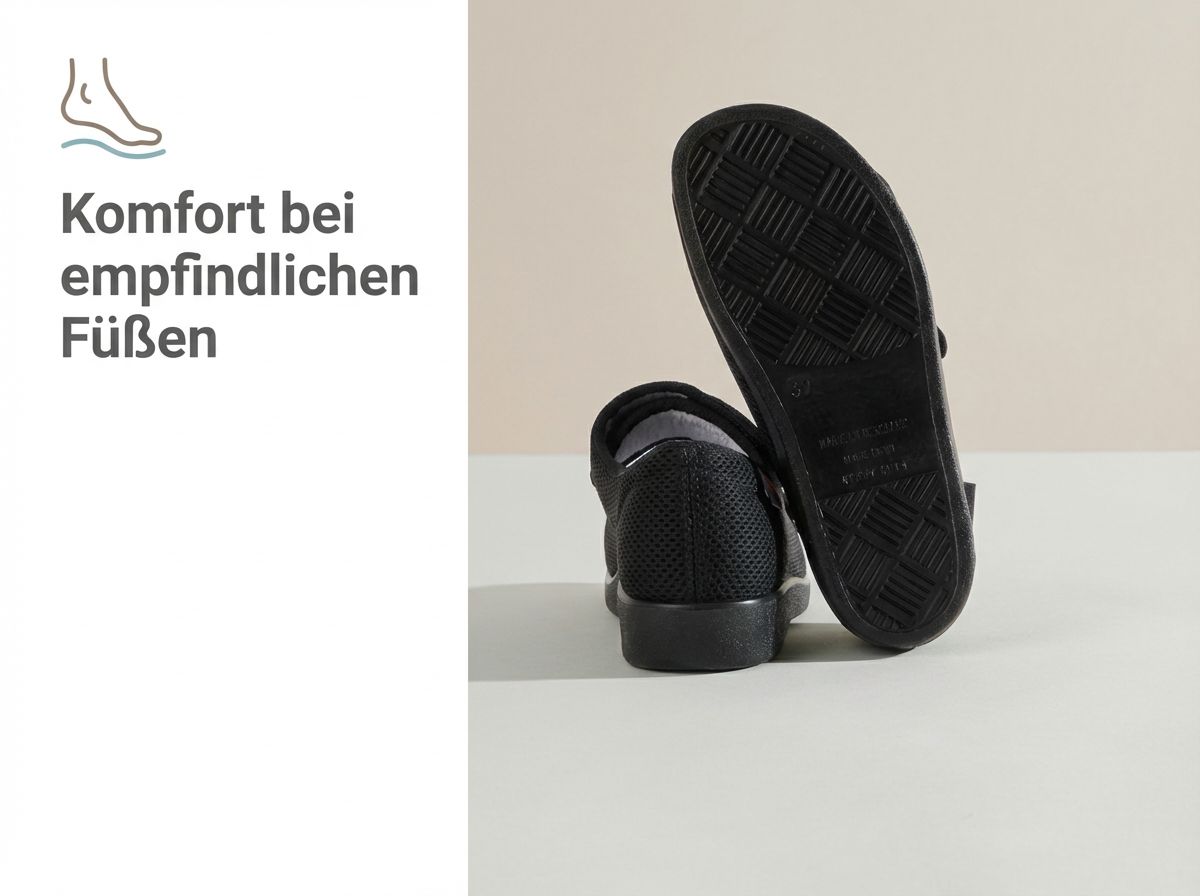 Göteborg Klettschuh mit Ansicht der Laufsohle und Ferse.