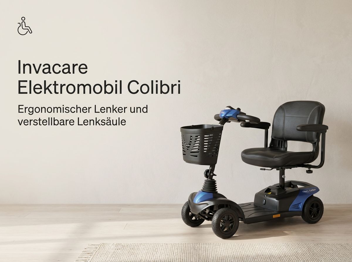Invacare Colibri Elektromobil mit ergonomischem Lenker und gepolstertem Sitz