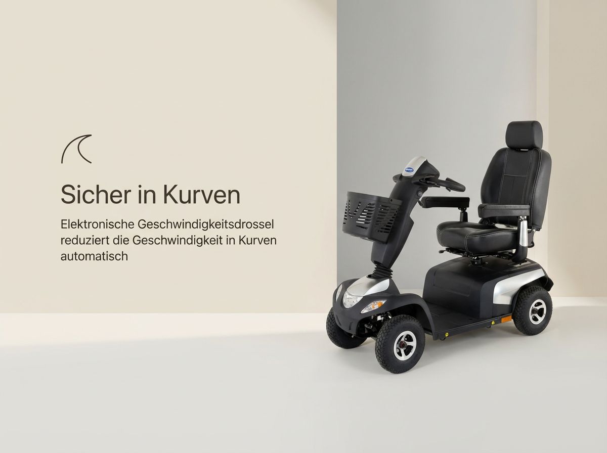 Invacare Orion Pro Elektromobil mit Sicherheitsmerkmalen